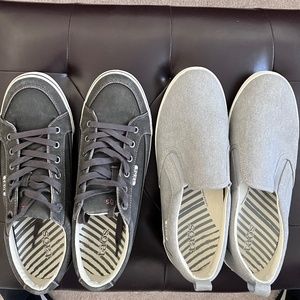 Two pair of Taos sneakers - one tie & one slip-on size 11